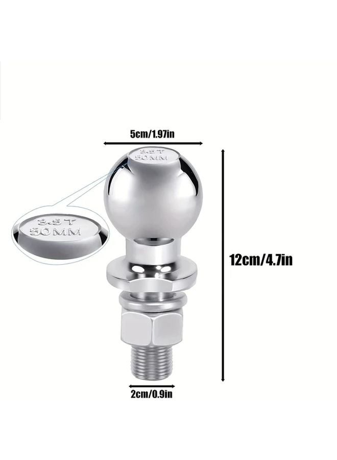 Heavy Duty Trailer Hitch Ball 1pc Durable Tow Connector For Cars And RVs - Image 2